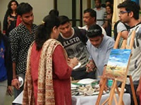 Painting workshop by artist Chitra Vaidya at Mood Indigo, IIT Bombay - 5