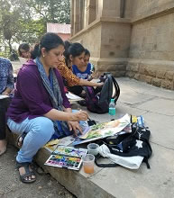 Outdoor Workshop at Ismile Yusuf College, Jogesgwari, Mumbai