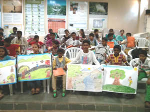 As a Judge at 'Earth Day Painting Competition', BNHS - 2014