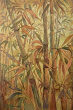 Bamboo Collection - 3, Painting by Chitra Vaidya, Acrylic on Canvas, 36 x 24 inches