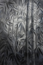 Bamboo Collection - 4, Painting by Chitra Vaidya, Acrylic on Canvas, 36 x 24 inches