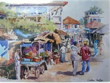 Village - 5, Painting by Chitra Vaidya