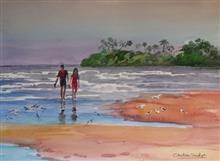 Konkan - 8, Painting by Chitra Vaidya, Watercolour on paper, 7.5 x 11.5 inches