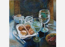 Table for Two, Painting by Chitra Vaidya