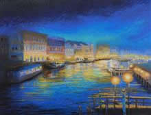 Venice, Painting by Chitra Vaidya, Acrylic on Canvas, 24 x 30 inches