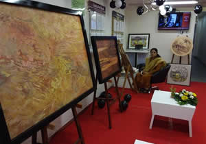 Exhibition of Paintings by Chitra Vaidya at IndusInd Bank, Bandra, Mumbai