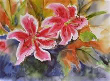 Floral, paintings by Chitra Vaidya